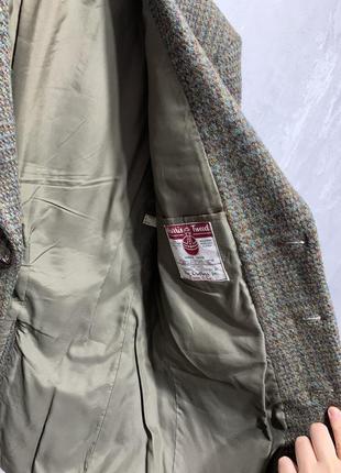 Пиджак шерстяной люксовый мужской harris tweed wool vintage8 фото