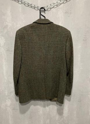 Пиджак шерстяной люксовый мужской harris tweed wool vintage6 фото