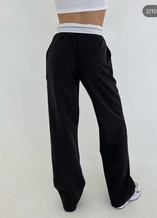 Трендові класичні чорні брюки2 фото