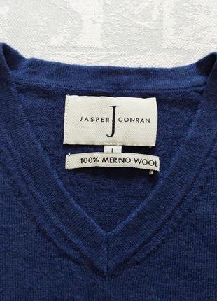 Мериносовый пуловер jasper conran, теплая кофта из шерсти3 фото