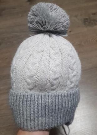 Дитяча зимова шапка розмір 44-46 см