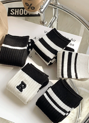 Новые женские хлопковые высокие носки