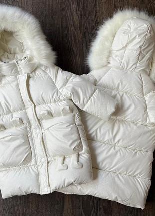 Зимова куртка-пуховик для дівчинки7 фото