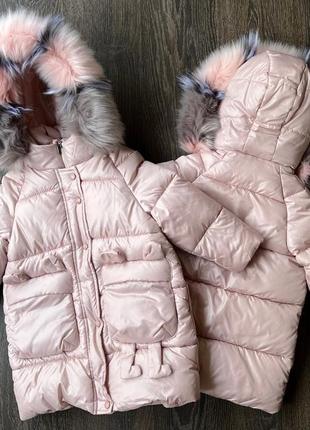 Зимова куртка-пуховик для дівчинки3 фото