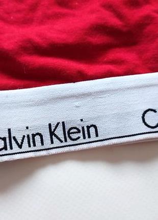 Calvin klein топ красный фирменный бюстик топик бюстгалтер спортивный спорт боксерка5 фото