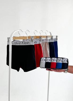 Мужские боксеры шорты хлопка 5 штук calvin klein