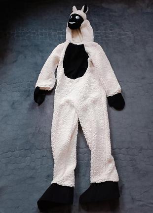 Карнавальный костюм барашка шона от фирмы tu на 9-10 лет рост 134-140 см