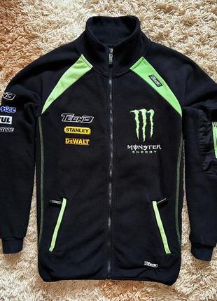 Флиска monster energy tech 3 racing jacket fleece кофта флисовая, оригинал