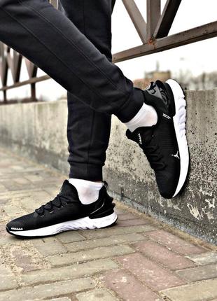 Nike air jordan react havoc black white, мужские кроссовки найк эир джордан чёрные