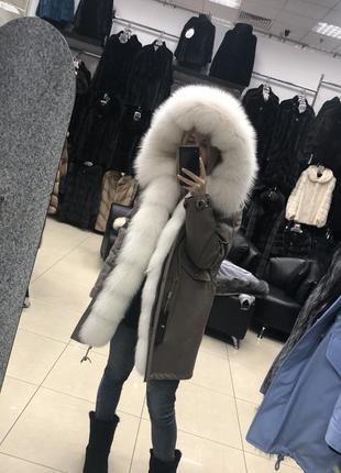 Зимняя парка с мехом