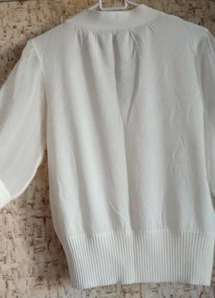 38-40р. элегантный джемпер-блуза, вискоза yuka paris3 фото
