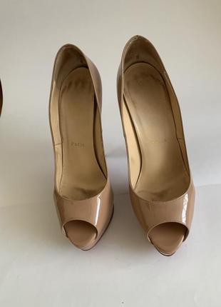 Босоножки туфли christian louboutin lady peep2 фото