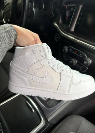 Кроссовки nike air jordan white (winter)