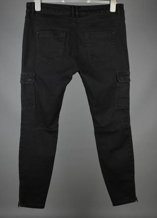 Clockhouse женские джинсы карго черные размер 423 фото