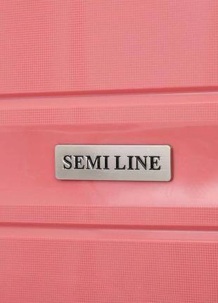 Чемодан дорожный 61 л semi line 26" (m) pink (t5615-2)9 фото