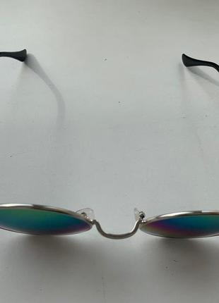 Солнцезащитные круглые очки с разноцветными стеклами хамелеон5 фото