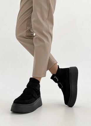 Хіт 🔥! стильні зимові  замшеві черевики 2000 грн