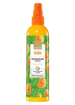 Дитячий спрей для полегшення розчісування волосся «грайливе манго» avon