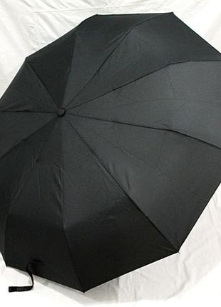 Зонт складной мужской в 3 сложения черный max2 фото