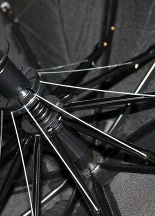 Зонт складной мужской в 3 сложения черный max