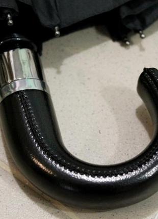 Зонт складной мужской в 3 сложения черный max