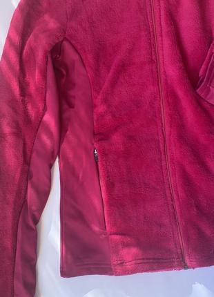 Женская флисовая кофта термо малинового цвета плюшевая тедди плюш кофта crivit на молнии6 фото