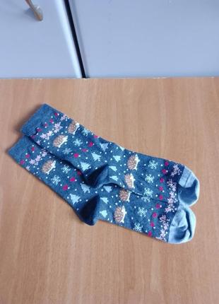 Шкарпетки fat face прикольний принт, новорічна тематика3 фото
