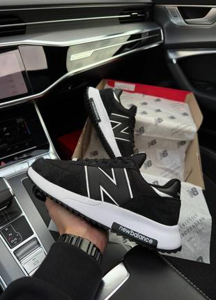 ❄️чоловічі кросівки new balance runner fleece termo black white7 фото