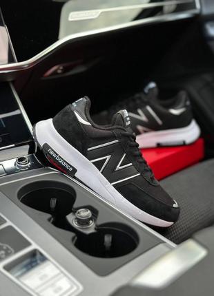 ❄️чоловічі кросівки new balance runner fleece termo black white6 фото