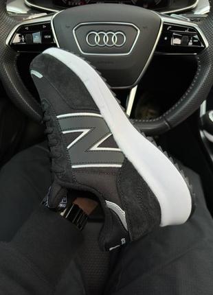 ❄️чоловічі кросівки new balance runner fleece termo black white4 фото