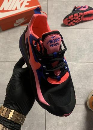 🖤🌺nike air max react 270 black pink🖤🌺, кроссовки женские найк4 фото