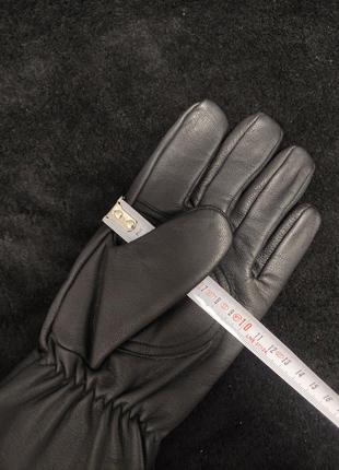 Швейцария армейские качественные кожаные мужские перчатки черные зимние р.  m8 фото