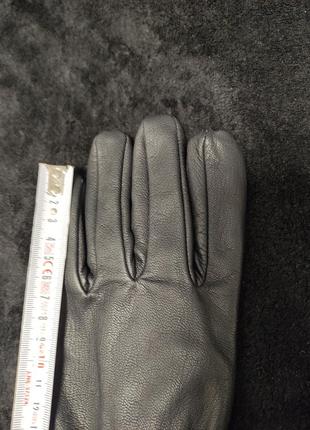Швейцария армейские качественные кожаные мужские перчатки черные зимние р.  m7 фото
