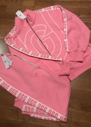 Розовый спортивный костюм ugg, p. l, оригинал