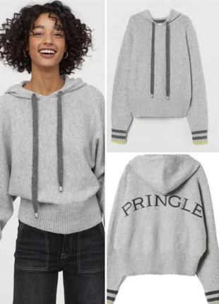 Укороченный теплый худи коллекция h&amp;m pringle1 фото