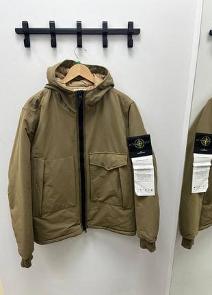 Куртка чоловіча бренду stone island колір хакі розмір l, xl, 3xl