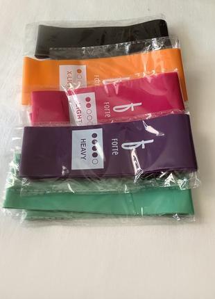 Резинка для фитнеса forte набор 5 штук hb001