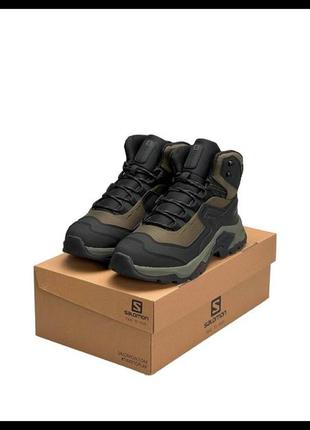 Salomon quest element gtx gore-tex black army green1 фото