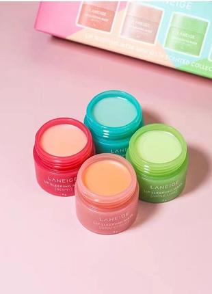 Набор маска для губ laneige lip sleeping mask 4х8г до 2026г4 фото