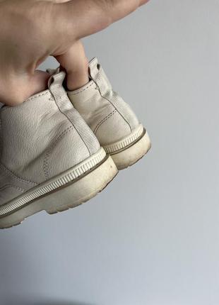 Ботинки бежевые кожаные осень детские zara 264 фото