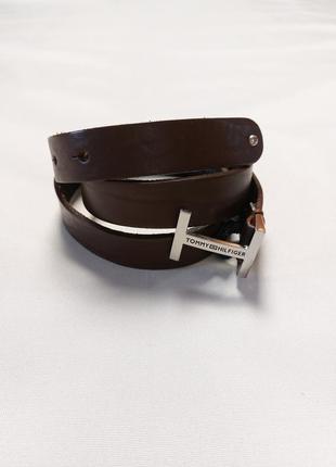 Шкіряний жіночій ремінь tommy hilfiger women's classic h belt