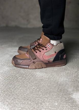 Nike air trainer  1 travis scott brown