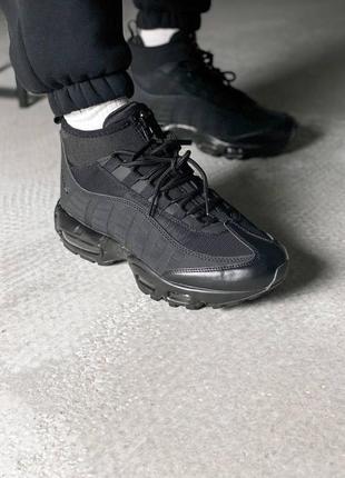 Nike air max 95 sneakerboot black6 фото