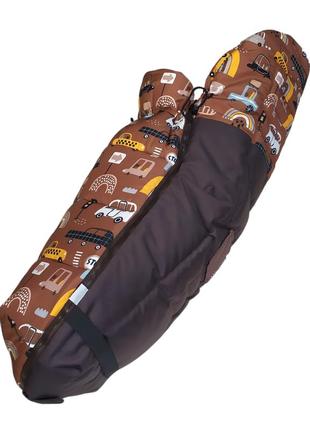 Зимний конверт кокон в детскую коляску от 0 до 3 лет. футмуф от mamalook, коричневый,...