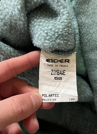 Мужская винтажная флисовая кофта флиска eider polartec