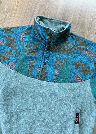 Мужская винтажная флисовая кофта флиска eider polartec