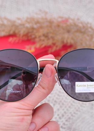 Фирменные солнцезащитные круглые очки katrin jones polarized8 фото