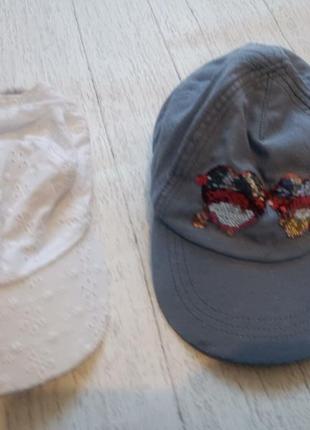Дві чудові кепки, бейсболки для дівчиники на 4-6 років4 фото