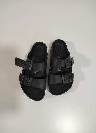 Шльопанці босоніжки босоножки чорні шльопки  birkenstock