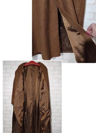 Пальто двубортное, демисезонное, со шлицой10 фото